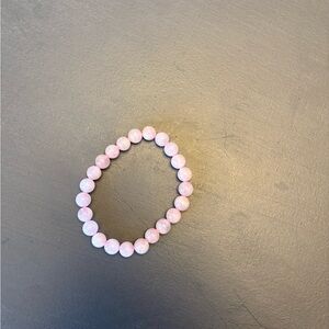 Pink Beaded Stretch Bracelet